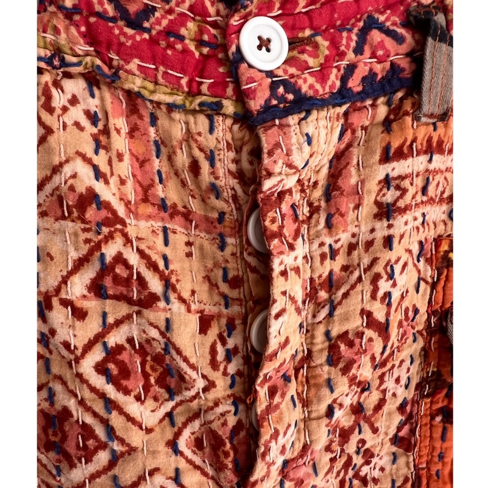 FREE PEOPLE Dakota Skies Stitched Kantha Shorts - S - Picture 4 of 12